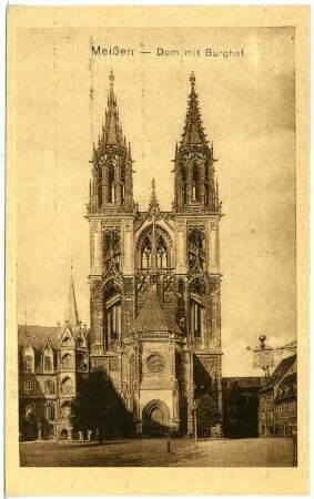 Meißen. Dom mit Burghof