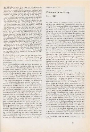 41-44 Tübingen im Luftkrieg, 1942 bis 1945