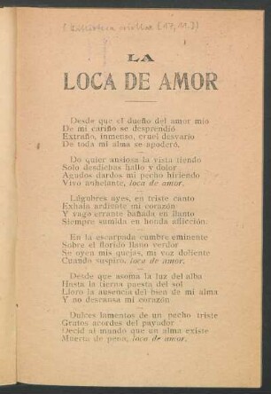 La loca de amor