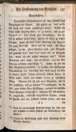 Sinnlichkeit.