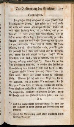 Sinnlichkeit.