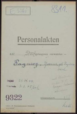 Pagniez, Yvonne (*10.08.1896): Passvergehen
