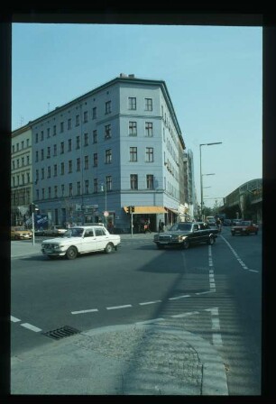 Diapositiv: Manteuffelstraße, Skalitzer Straße, Oktober 1991