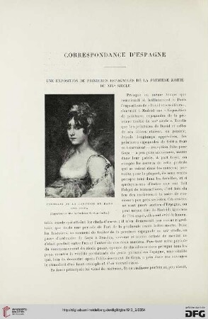 4. Pér. 10.1913: Une exposition de peintures espagnoles de la première moitié du XIXe siècle : correspondance d'Espagne