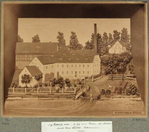 Das Geburtshaus von Traugott Gottlob Bienert und die alte Obermühle in Eschdorf bei Dresden