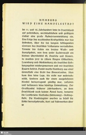 Hamburg Wird Eine Handelsstadt