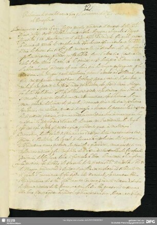 [Faszikel 15:] Relazione di tutto il trattato fatto per l’assunzione del Cardinale Sacchetti al Pontificato (Abschrift)