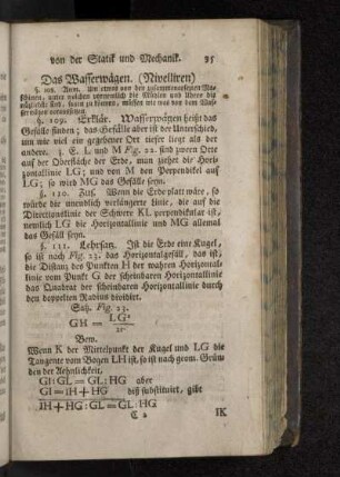 Das Wasserwägen. (Nivelliren)