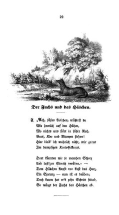 Der Fuchs und das Häschen.