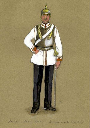 Uniformbild, Kürassier der preußischen Armee (1864)