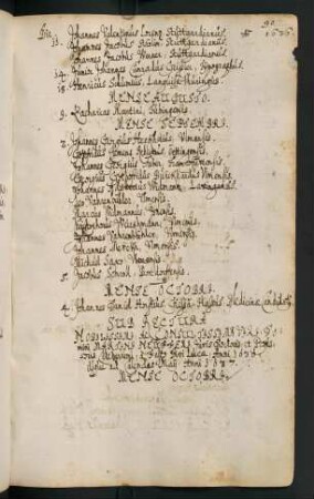 Winterhalbjahr 1636/1637. Rektorat Martin Neuffer