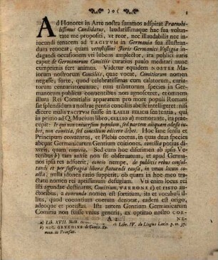 Ordinis Ivridici Decanvs Georgivs Christianvs Gebaver D. Viri Praenobilissimi Ioannis Henrici Sommeri Cobvrgensis Solennia Inavgvralia Indicat Eaqve Occasione De Comitiis Vetervm Germanorvm Ad Tacitvm German. C. XI. Commentatvr : [P. P. Gottingae XXXI. Mart. die MDCCLIV.]