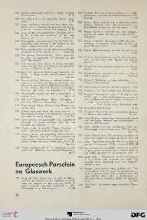 Europeesch Porselein en Glaswerk (Nr. 753-793)
