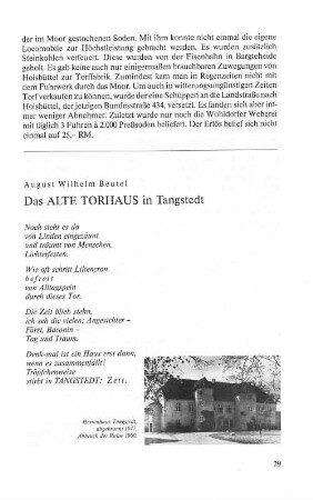 Das Alte Torhaus in Tangstedt