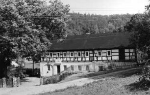 Wilsdruff-Grund. Hintere Mühle oder Obermühle, nach Abbruch der Sägemühle