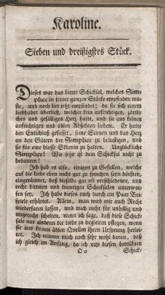 Sieben und dreißigstes Stück.