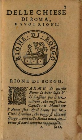 Ristretto delle grandezze di Roma