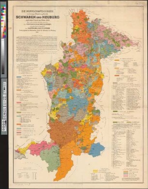 Die Herrschaftsgebiete im heutigen Regierungsbezirk Schwaben und Neuburg nach dem Stand um Mitte 1801