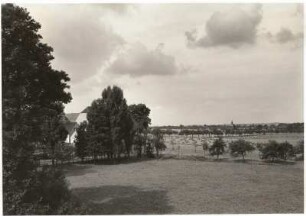 Jahnishausen. Blick vom Bahndamm Riesa-Lommatzsch