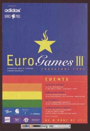 Eurogames III - European Gay & Lesbian Championships : Frankfurt 1995