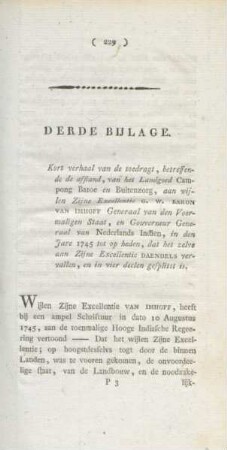 Derde bijlage