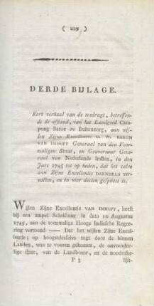Derde bijlage