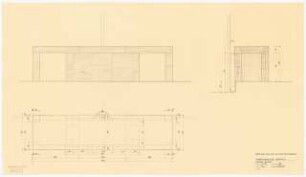 Evangelisches Gemeindezentrum, Herford: Altar: Ansicht, Grundriss 1:10