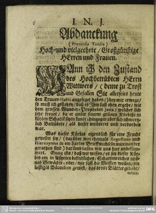 Abdankung : Abdanckung
