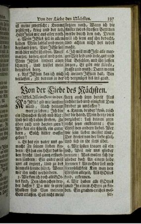 Von der Liebe des Nächsten.