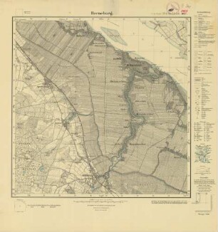 2423 (alte Nr.: 1027) Horneburg, Meßtischblatt (4cm - Karte)