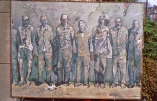Ausstellung: Fächer Stormarner Künste: Schloss Reinbek: Gemälde "Kriegsgefangene" von Harald Duwe