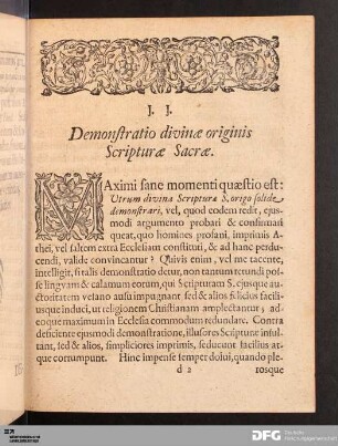 Demonstratio divinæ originis Scripturæ Sacræ.