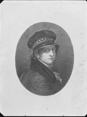 Stich nach einem Selbstbildnis von Franz Gerhard von Kügelgen