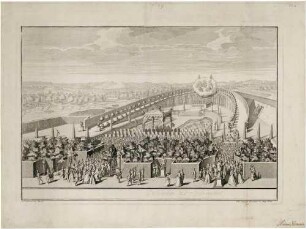 Eröffnungsserenade der Planetenfeste 1719 im Garten des Holländischen Palais