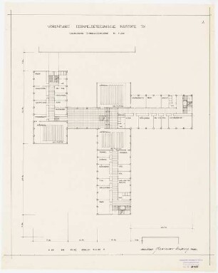 Nachrichtentechnische Institute der Technischen Universität Berlin Vorentwurf A: Grundriss 1.OG 1:200