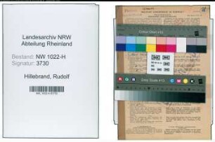 Entnazifizierung Rudolf Hillebrand , geb. 06.01.1894 (Postbeamter)