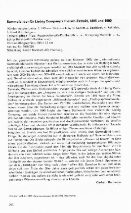 Sammelbilder für Liebig Company's Fleisch-Extrakt, 1895 und 1900
