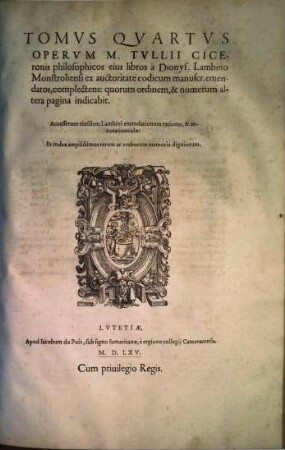 Opera omnia quae extant, 4. Philosophicos libros ... complectens