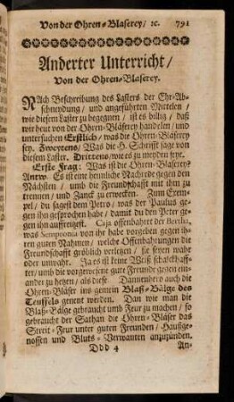 791-796, Anderter Unterricht