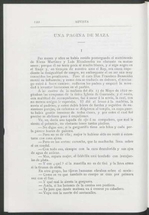 Una página de Maza