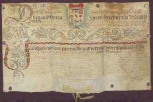 Gesellenbrief des Michael Leible, markgräflicher Hof- und Lustgärtner, für Johann Sonnenschein aus Wattenscheid
