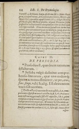 Caput II. De Prosodia.