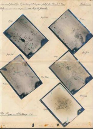 Fotos eigener und feindlicher Infanteriestellungen südlich des Narotsch-Sees (Luftbilder)