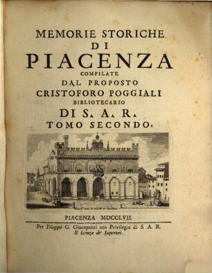 Memorie Storiche Di Piacenza. 2