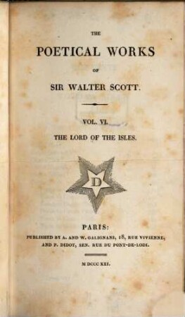 The poetical works of Sir Walter Scott. 6, The Lord of the Isles