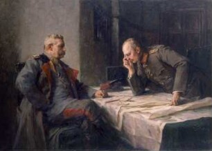 "Hindenburg und Ludendorff am Kartentisch"