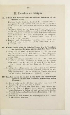 III. Kaisertum und Königtum