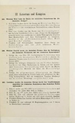 III. Kaisertum und Königtum