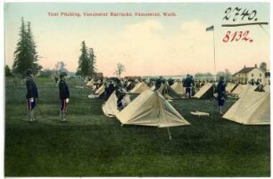 Vancouver, Washington. Tent Pitsching,Vancouver Barracks
