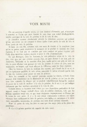 V. Voix mixte